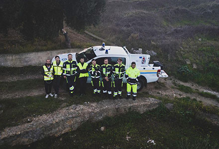 Esercitazione con drone a Noicàttaro