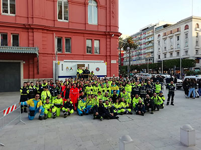 Tutti i volontari della Protezione Civile alla festa di San Nicola a Bari